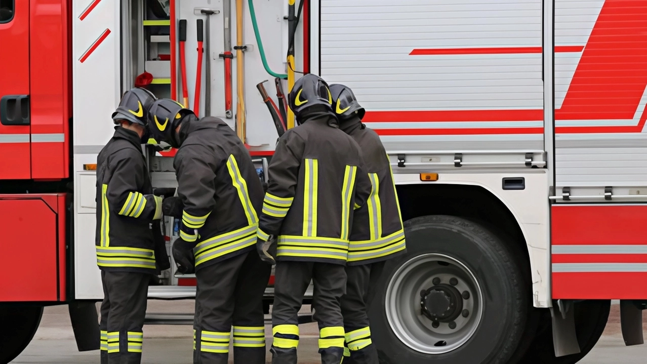 Sul posto sono intervenuti i Vigili del fuoco Sul posto sono intervenuti i Vigili del fuoco