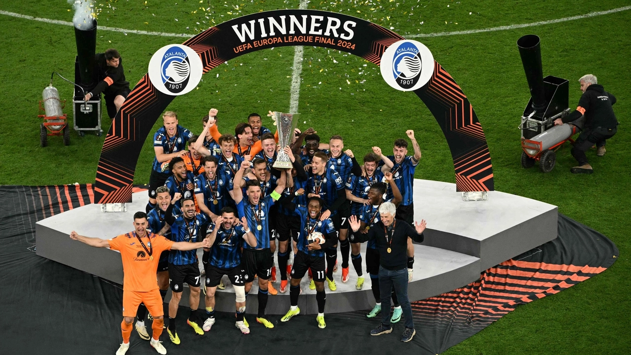 La premiazione dell'Atalanta
