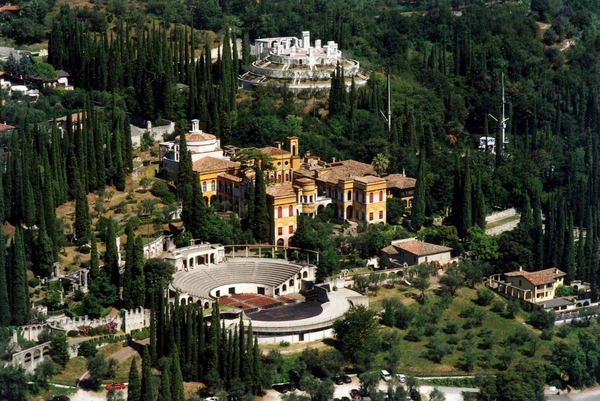 Il complesso del Vittoriale a Gardone Riviera