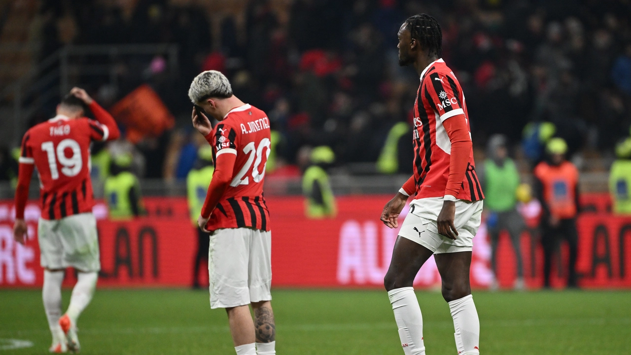 La delusione rossonera a fine partita La delusione rossonera a fine partita