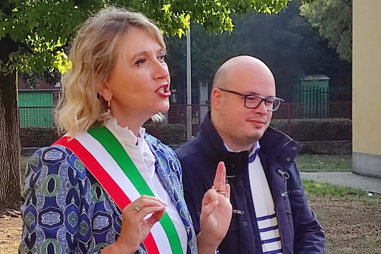 La sindaca Ivonne Cosciotti con il dirigente Alessandro Fanfoni