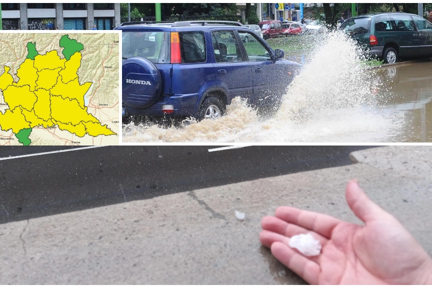 Allerta meteo gialla in Lombardia