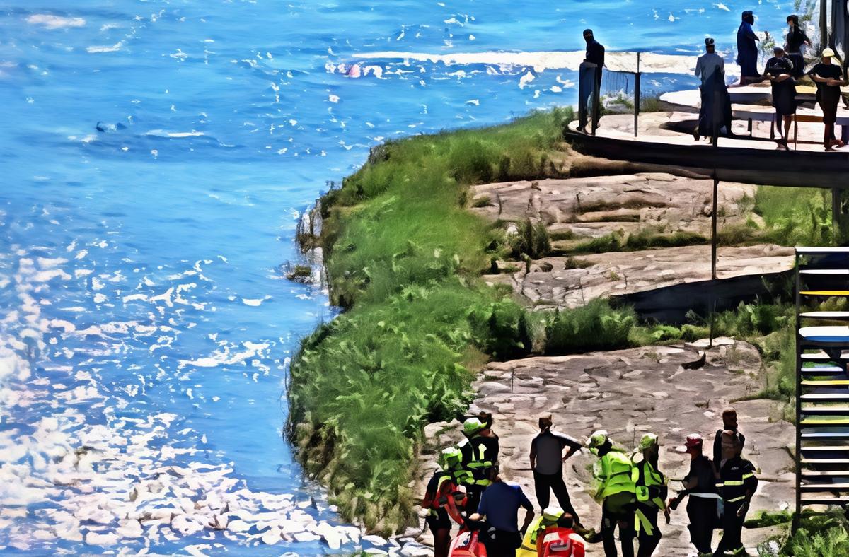risucchiato dalla diga canoista riesce a salvarsi