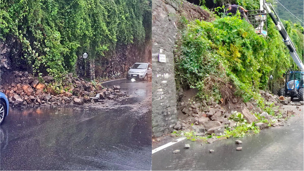 La frana che si è abbattuta sulla Regina ha completamente bloccato il traffico lungo l'artieria che collega la sponda occidentale del lago di Como La frana che si è abbattuta sulla Regina ha completamente bloccato il traffico lungo l'artieria che collega la sponda occidentale del lago di Como
