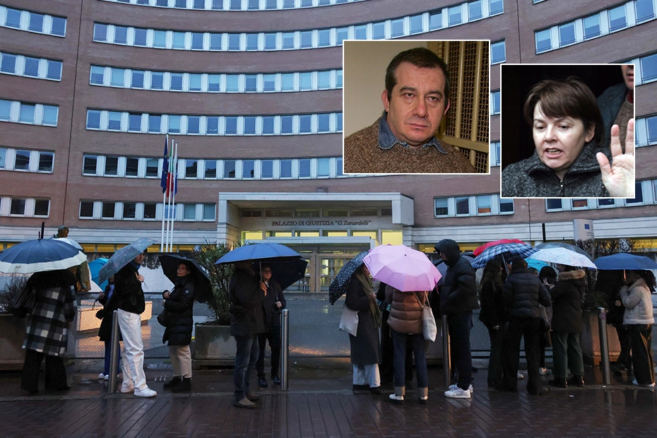 Brescia, l'udienza di revisione del processo a Rosa e Olindo condannati all'ergastolo per la strage di Erba