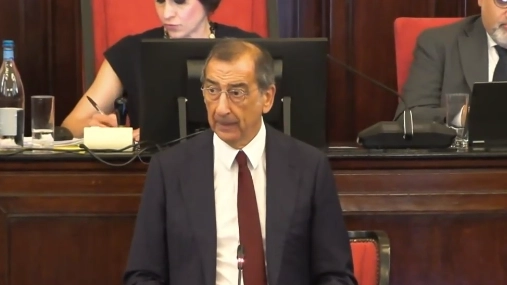 Il sindaco Beppe Sala in Consiglio comunale