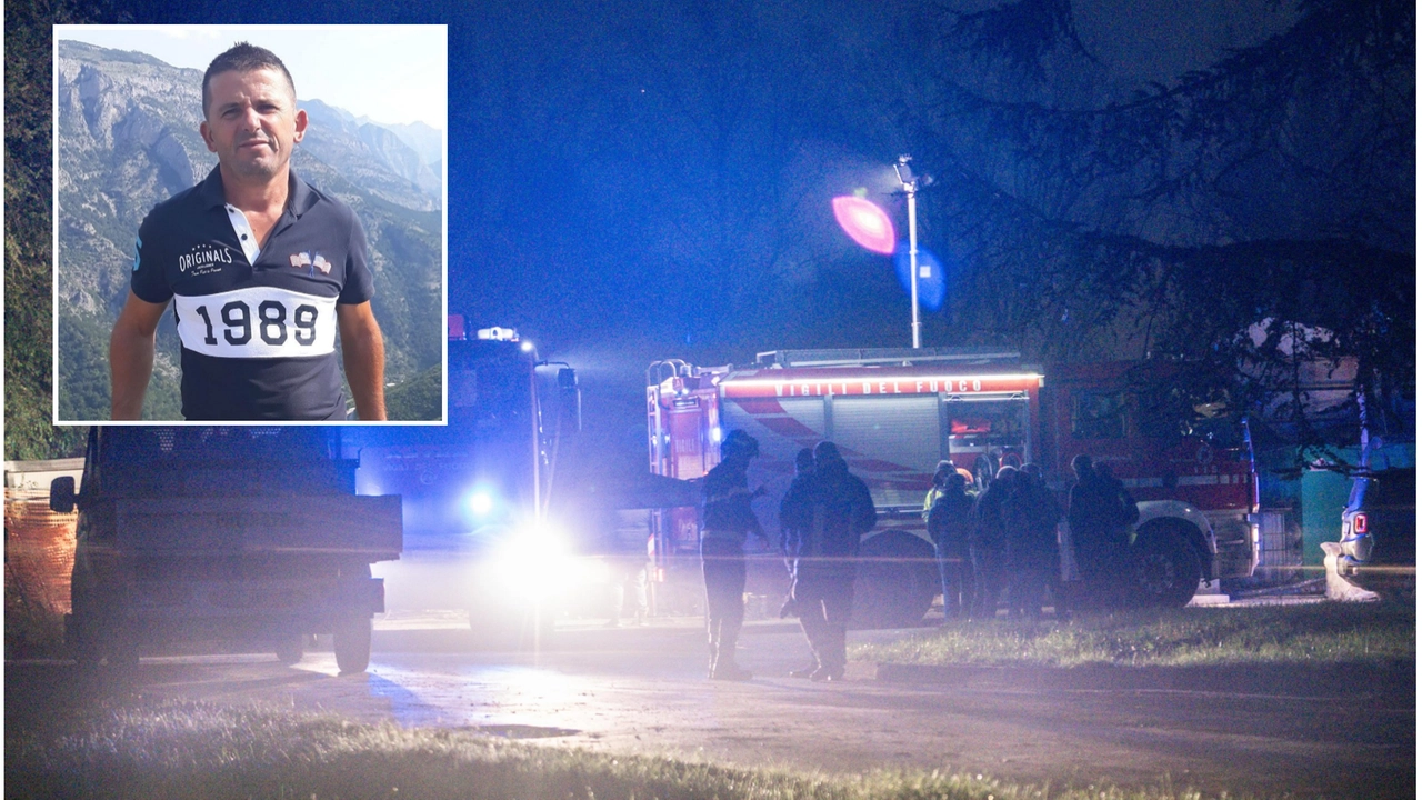 Il luogo dell'incidente e, nel riquadro, la vittima Fatmir Isufi