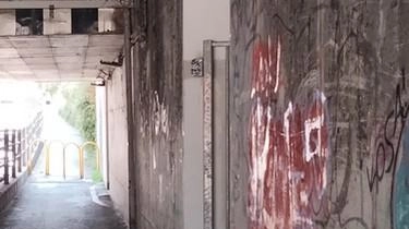 Il sottopasso di via Sauro senza luce Il sottopasso di via Sauro senza luce