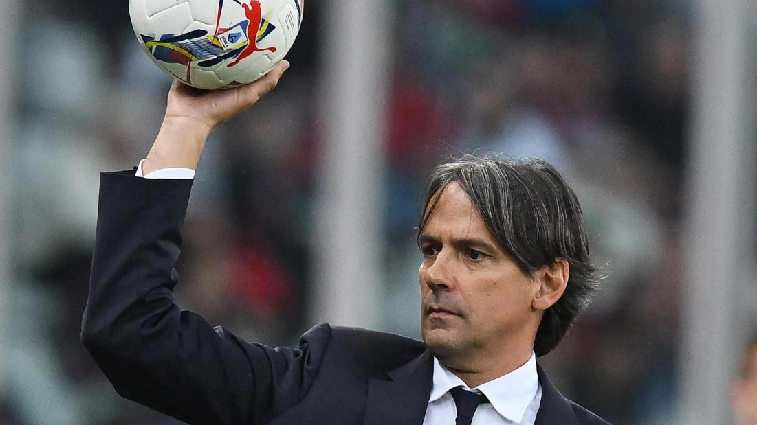 Simone Inzaghi, tecnico dell’Inter oggi. seconda in classifica in campionato