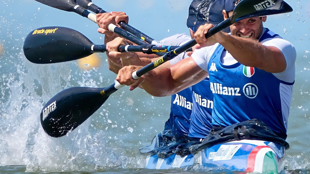 Manfredi Rizza, argento olimpico, trascinatore del K4 azzurro all’Idroscalo
