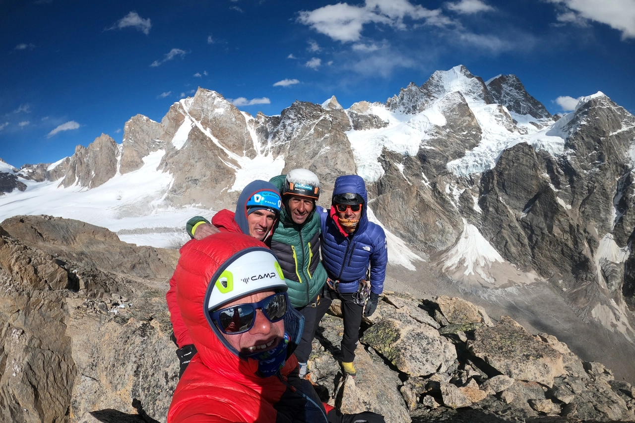 La spedizione alla Miyar Valley (India): Alessandro Baù, Lorenzo D'Addario, Jérome Perruquet e Francesco Ratti