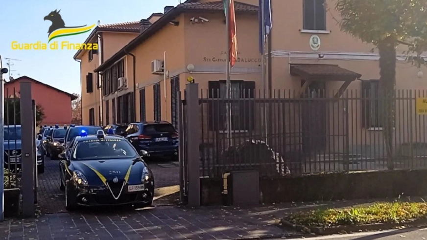 I militari della compagnia della Finanza di Cernusco Lombardone