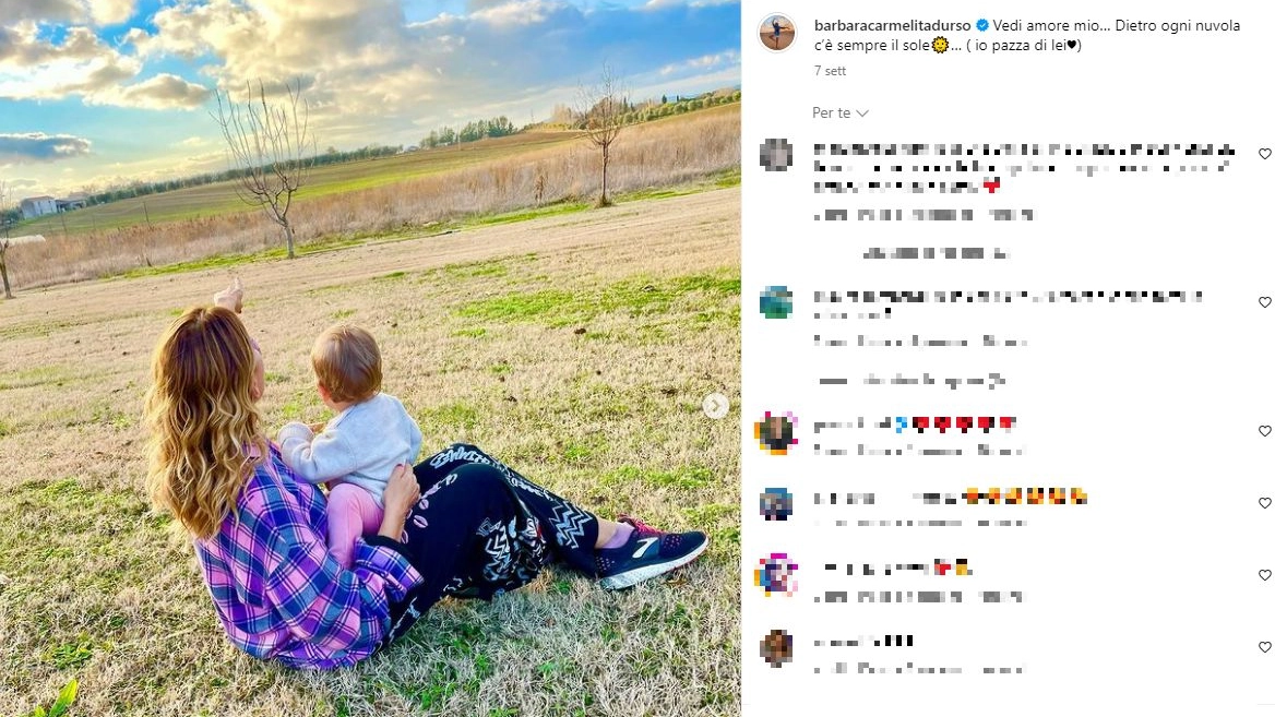Barbara D'Urso con la sua nipotina (Foto Instagram)