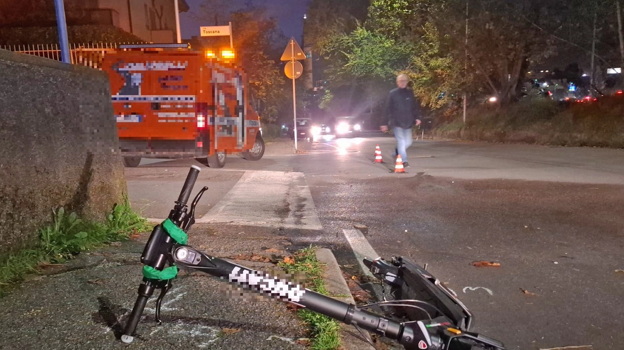 Incidente auto-monopattino a Curno