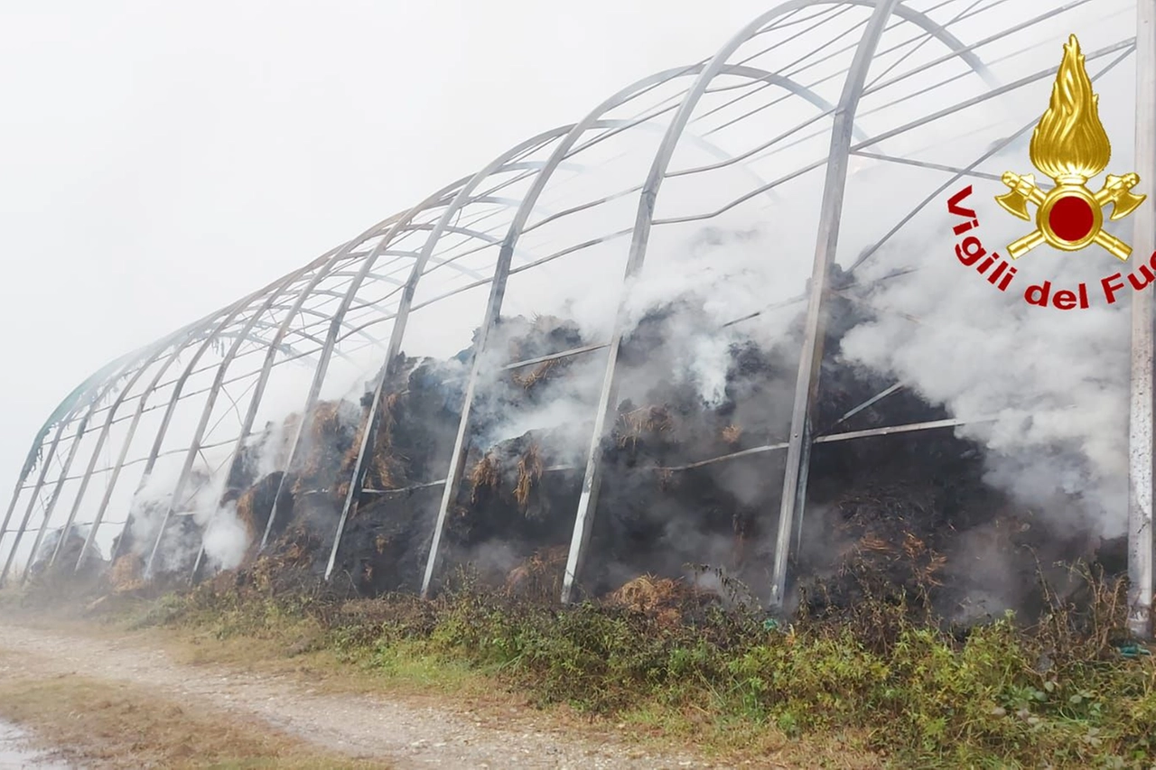 I resti dell'incendio