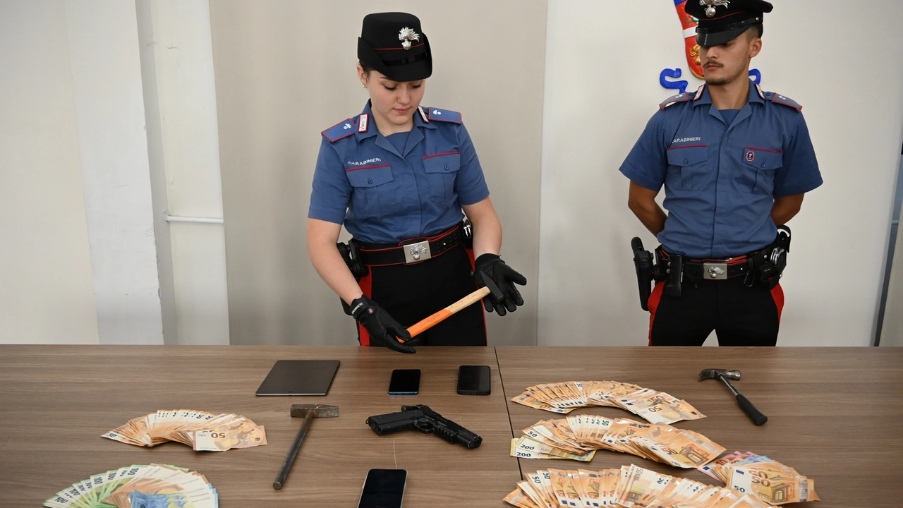 Il materiale sequestrato dai carabinieri Il materiale sequestrato dai carabinieri