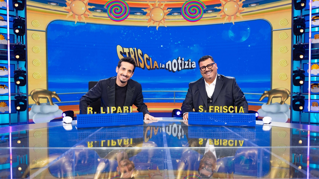 Roberto Lipari e Sergio Friscia, conduttori di “Striscia la Notizia“ Roberto Lipari e Sergio Friscia, conduttori di “Striscia la Notizia“