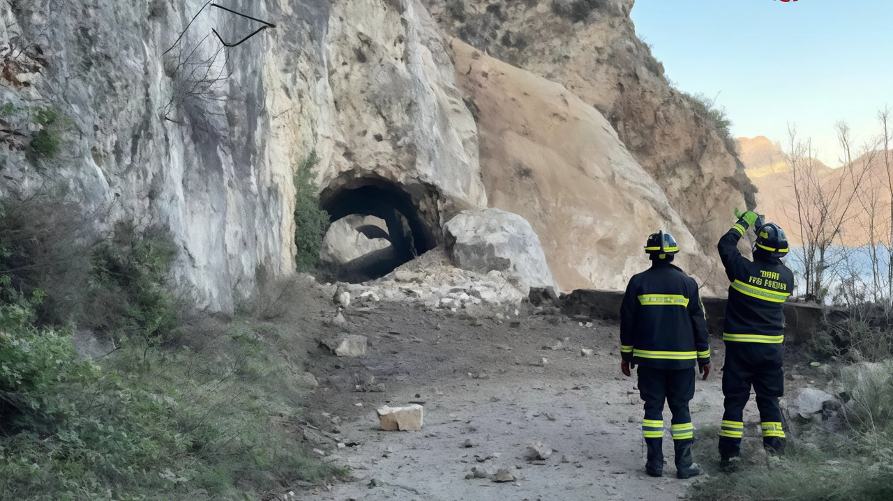 Strada della forra, cedimenti nel 2023