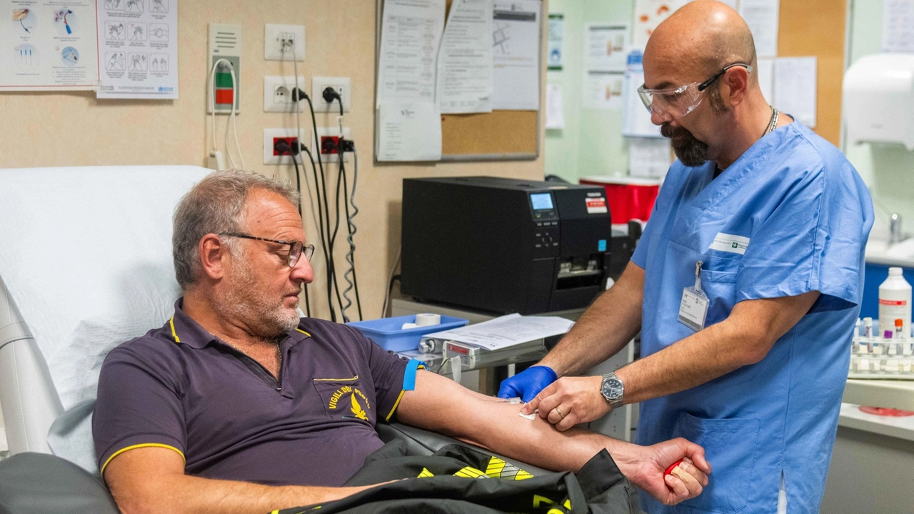 Donazione sangue forze dell'ordine all'Ospedale Niguarda