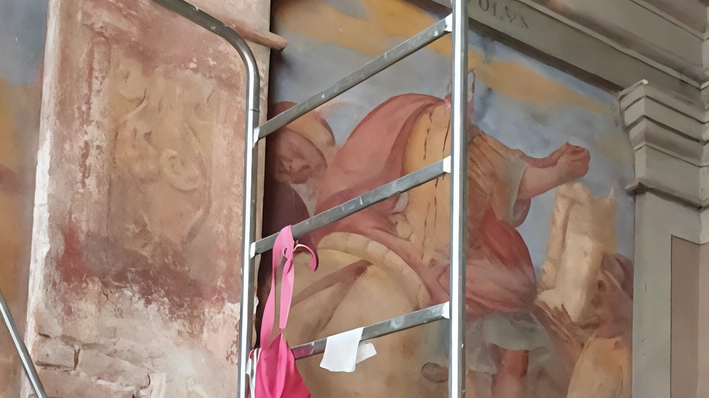 Aperto il cantiere per gli affreschi Aperto il cantiere per gli affreschi