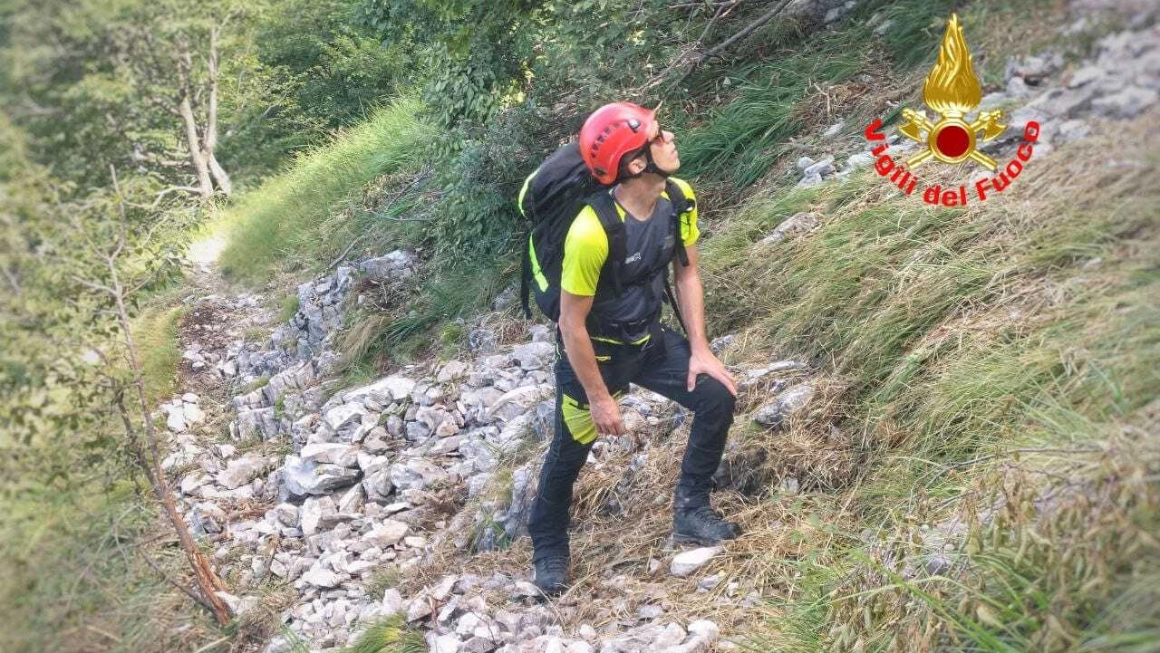 I vigili del fuoco in azione