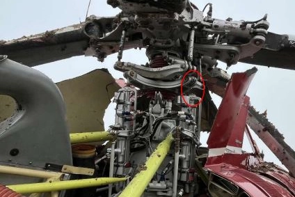 Nel pomeriggio del 5 febbraio 2025 l’elicottero è precipitato a soli 190 metri dalla piazzola di decollo nella tenuta dei Rovagnati a Castelguelfo di Noceto