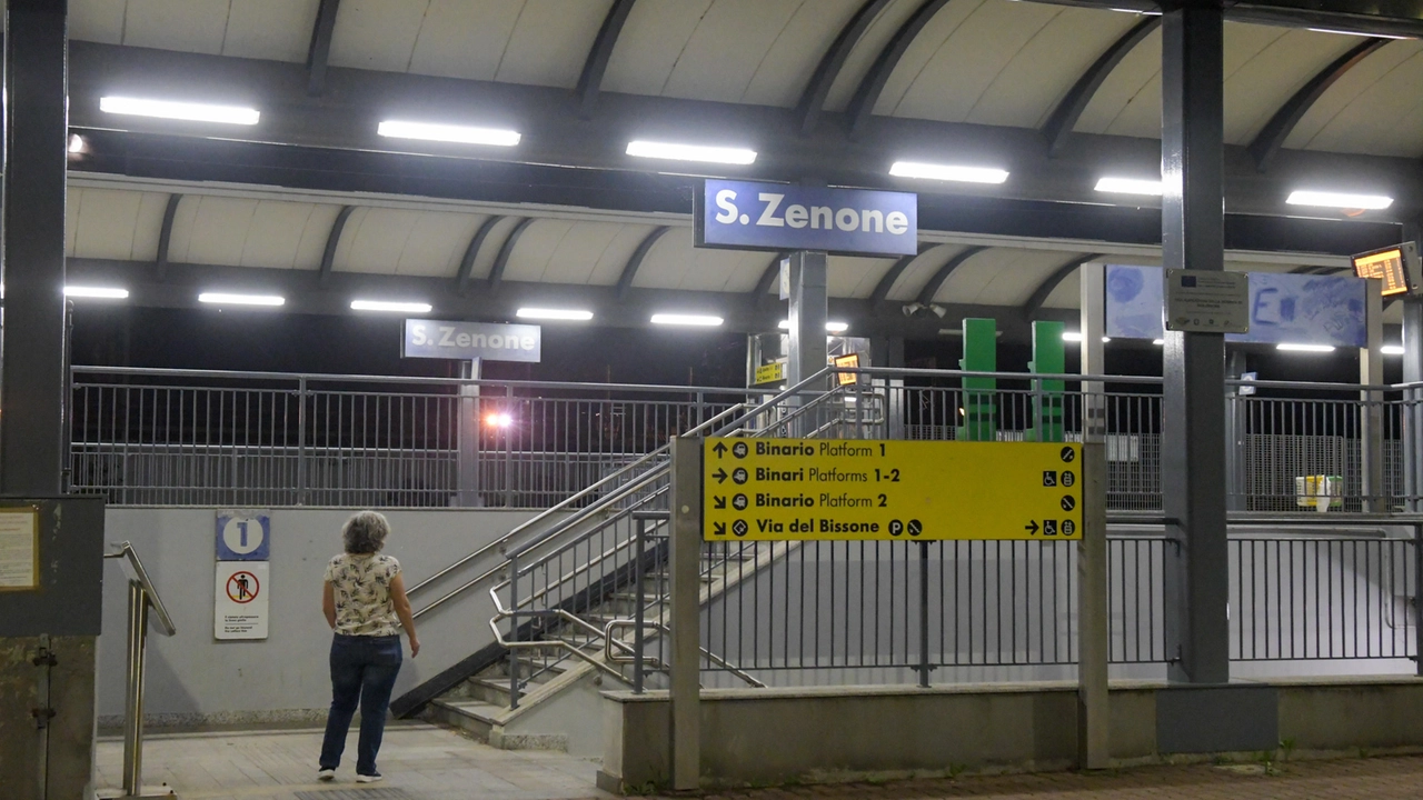 La stazione ferroviaria nei cui pressi una giovane è stata aggredita e poi violentata nella notte tra sabato e domenica a San Zenone al Lambro La stazione ferroviaria nei cui pressi una giovane è stata aggredita e poi violentata nella notte tra sabato e domenica a San Zenone al Lambro