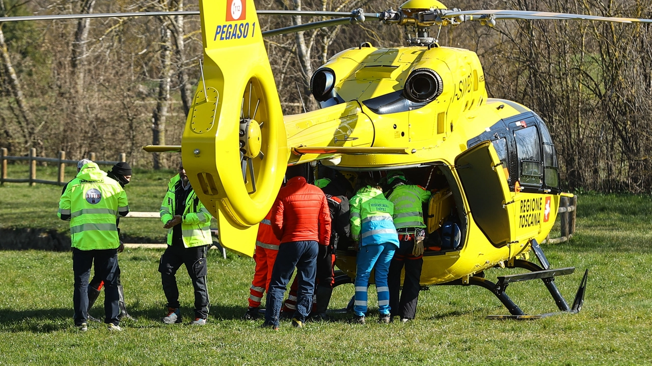 Sul posto è intervenuto anche l'elisoccorso