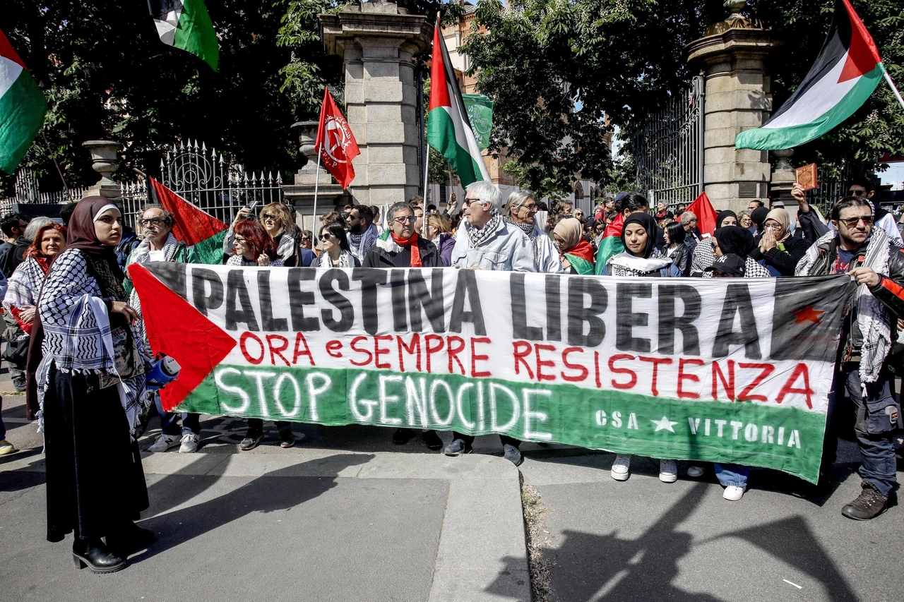 Corteo pro Palestina e Fridays for Future