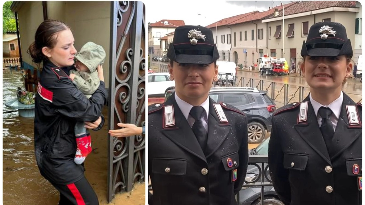 Micaela Eliseo e Giada Milito (a destra), 23 e 21 anni: le due militari intervenute all’asilo. A sinistra Milito nella foto simbolo