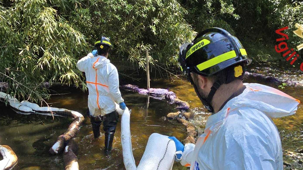 L’allarme era scattato lunedì quando il torrente era stato invaso da olio diatermico da Rovellasca a Caronno