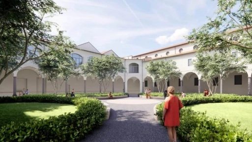 I rendering del progetto che punta a migliorare e ampliare il Museo Diocesano nei Chiostri di Sant’Eustorgio I rendering del progetto che punta a migliorare e ampliare il Museo Diocesano nei Chiostri di Sant’Eustorgio