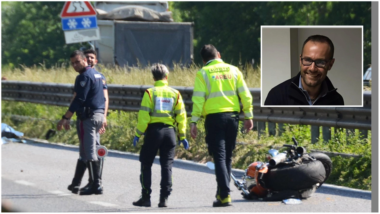 Andrea Marco Castagna, 48 anni, morto in un incidente in Superstrada 36