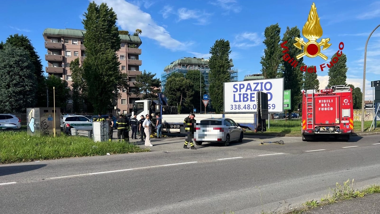 Il luogo dell'incidente a Rho (Milano) Il luogo dell'incidente a Rho (Milano)