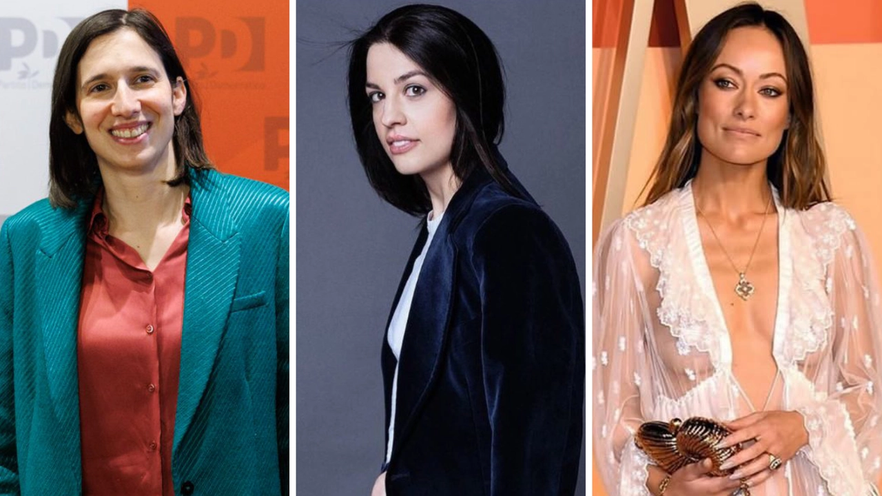 Elly Schlein, la compagna Paola Belloni e l'attrice Olivia Wilde