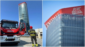 Perché l’insegna delle Generali sulla Torre Hadid si è inclinata. C’entra il super caldo di questi giorni?