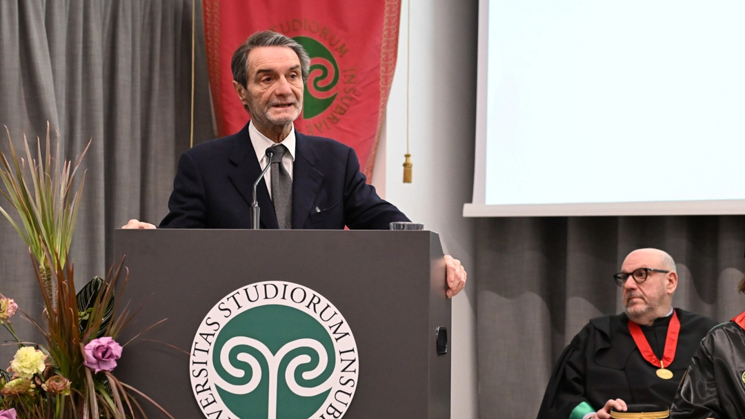 Attilio Fontana all'inaugurazione dell'anno accademico dell'Università Insubria Attilio Fontana all'inaugurazione dell'anno accademico dell'Università Insubria
