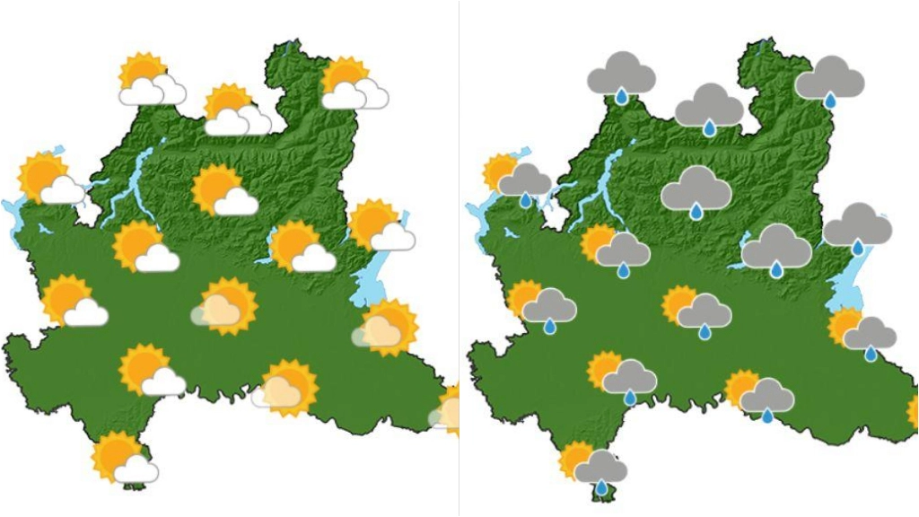 Meteo Arpa Lombardia, domenica ancora sole e caldo ma da lunedì nuvole e pioggia