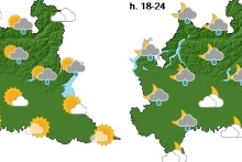 La svolta meteo in Lombardia già domenica 12 maggio (bollettino Arpa Lombardia)