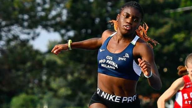 La sprinter quindicenne Kelly Ann Doualla La sprinter quindicenne Kelly Ann Doualla