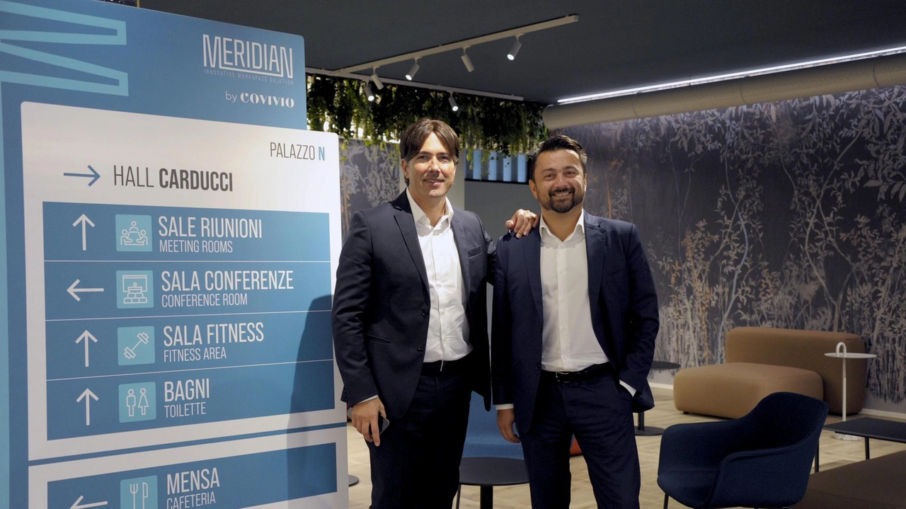 Alexei Dal Pastro Ceo Italia di Covivio (a sinistra) e Lorenzo D’Ercole head of Asset alla presentazione dei nuovi spazi Alexei Dal Pastro Ceo Italia di Covivio (a sinistra) e Lorenzo D’Ercole head of Asset alla presentazione dei nuovi spazi