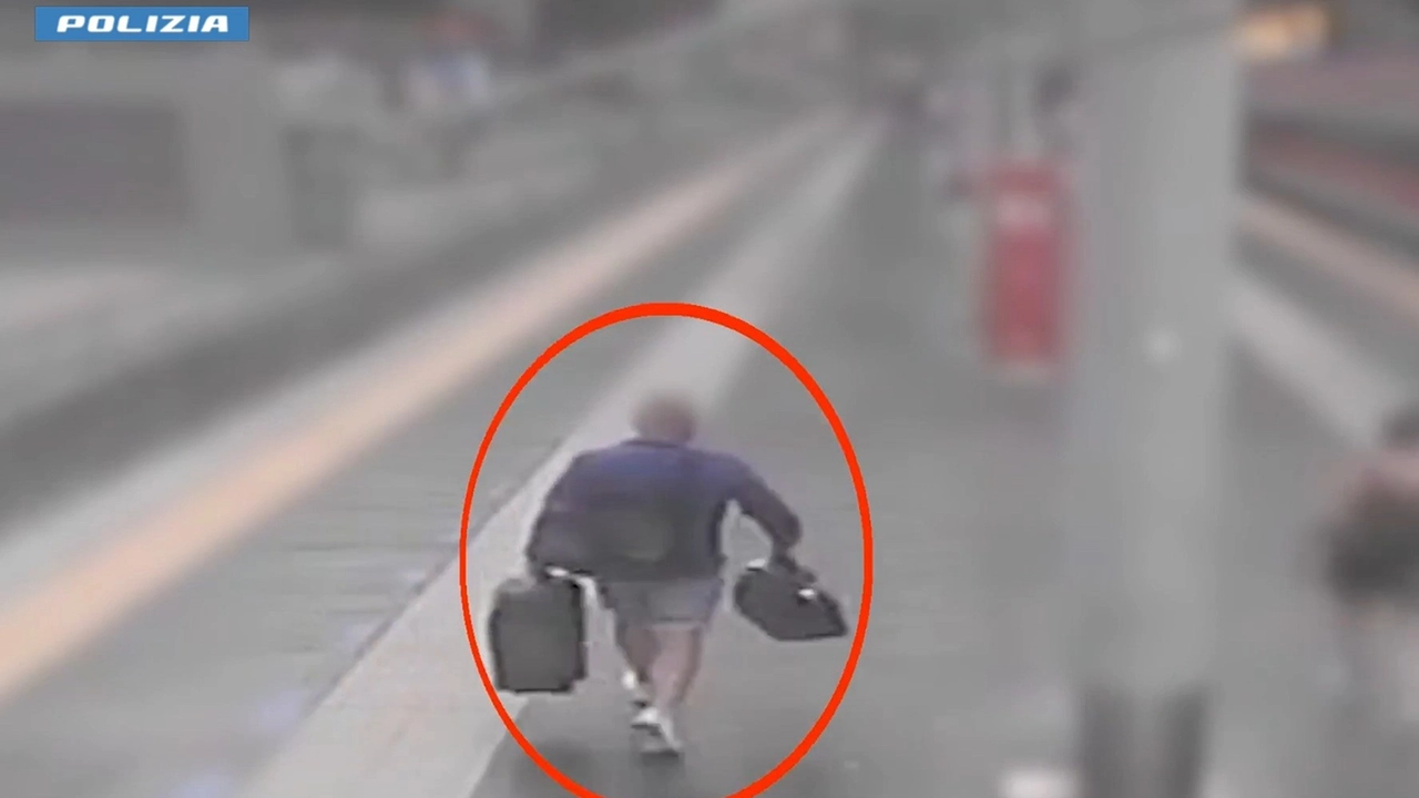 Furto in Stazione Centrale a Milano (frame video polizia)