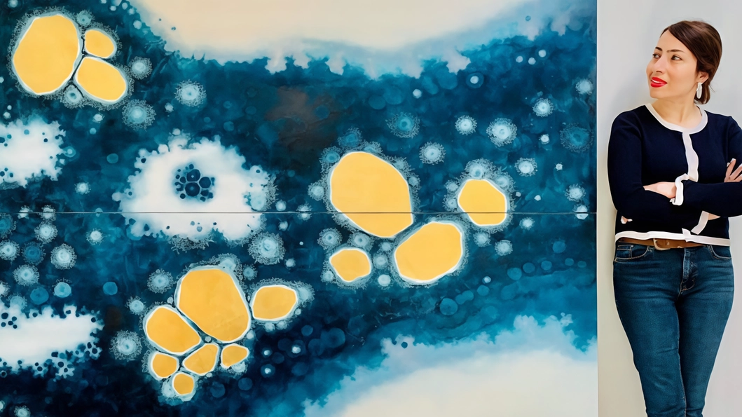 L’artista Bita Boloukat con una delle opere in mostra a Monza L’esposizione verrà inaugurata martedì alle 19 L’artista Bita Boloukat con una delle opere in mostra a Monza L’esposizione verrà inaugurata martedì alle 19