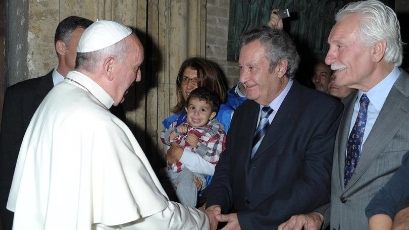 L’incontro di Pasquale Galbusera con papa Francesco nel 2018 L’incontro di Pasquale Galbusera con papa Francesco nel 2018