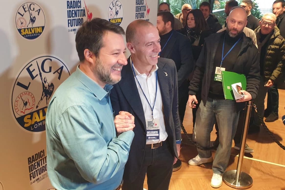 LEGA. SALVINI: COM ROMEO CI CONOSCIAMO DA 30 ANNI E LO STIMO /FOTO(FOTO 1 di 1)