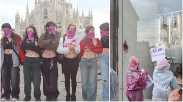 Milano, il corteo degli studenti per l’8 marzo. Slogan contro le violenze sulle donne e per la Palestina