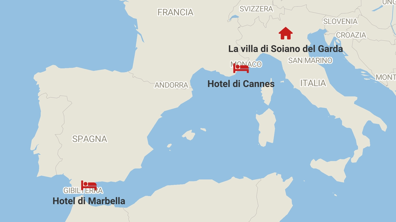 I luoghi in cui è stato identificato Bozzoli durante la fuga