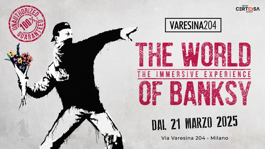 La mostra The World of Banksy dal 21 marzo 2025 a Milano La mostra The World of Banksy dal 21 marzo 2025 a Milano