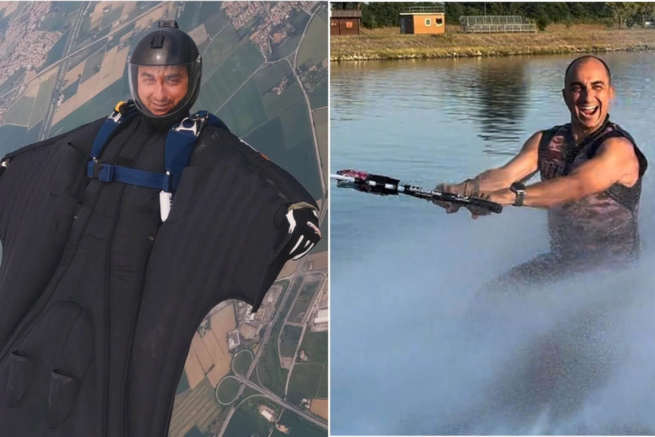 Ludovico Vanoli, morto durante una sessione di base jump. Il 41enne era appassionato di sport: era insegnate di wakeboard e snowboard