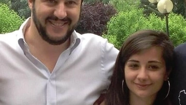 Matteo Salvini e Vittoria Cola Matteo Salvini e Vittoria Cola